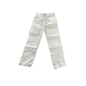 Tommy Hilfiger White Flat Front Chino Khaki Pants Women's Size 8